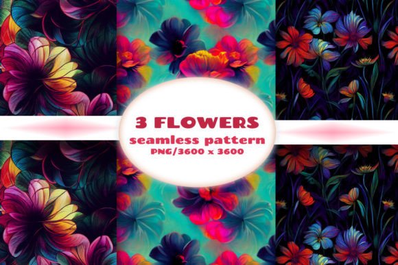 Download Seamless Patterns with Flowers - Seamless pattern Collection
