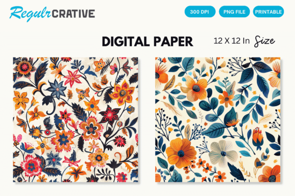 Download Watercolor Boho Floral Seamless Pattern - Seamless pattern Collection