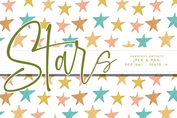 Download STARS Seamless Pattern - Seamless pattern Collection