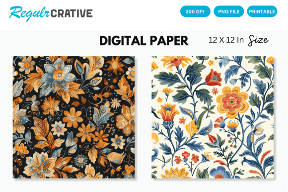 Download Watercolor Boho Floral Seamless Pattern - Seamless pattern Collection