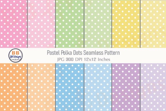Download Pastel Polka Dots Seamless Pattern Paper - Seamless pattern Collection