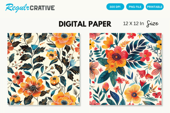 Download Watercolor Boho Floral Seamless Pattern - Seamless pattern Collection