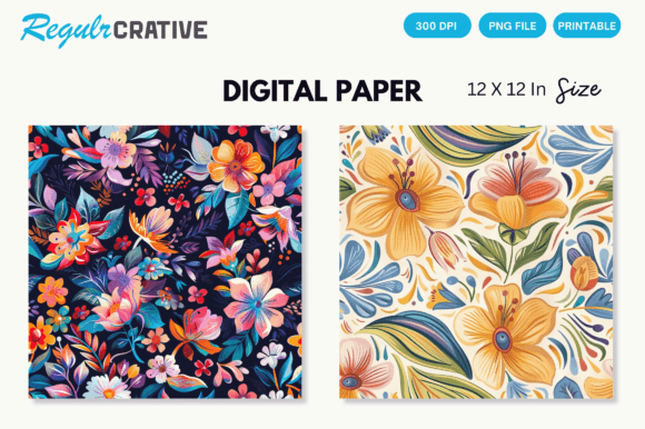 Download Watercolor Boho Floral Seamless Pattern - Seamless pattern Collection