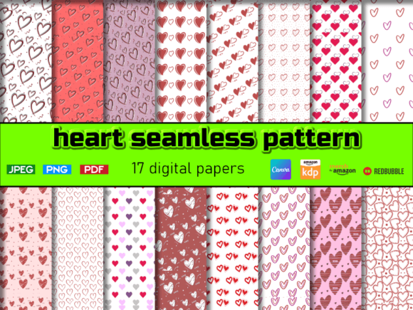 Download Hearts Seamless Pattern Valentines Day - Seamless pattern Collection