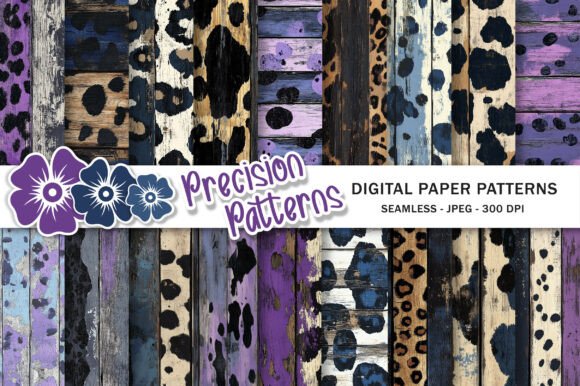 Download Shabby Chic Panther Skin Wood Textures - Shabby Collection