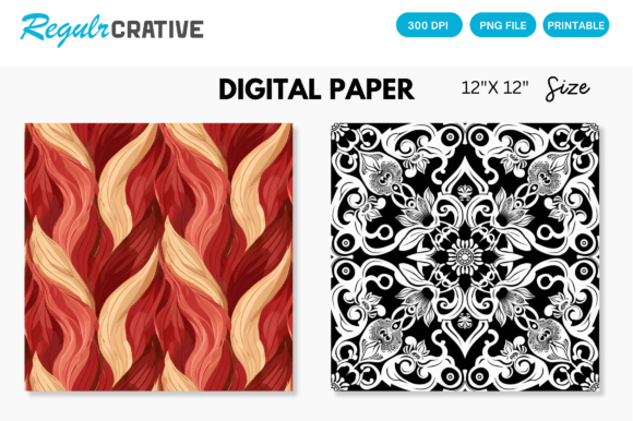 Download Seamless Pattern Digital Paper - Seamless pattern Collection