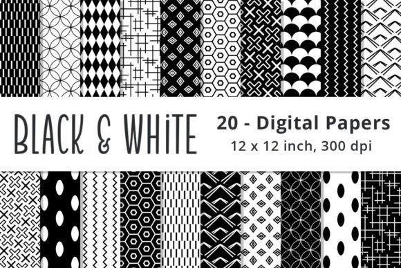 Download Black and White Scrapbooking Patterns - Scrapbooking Collection