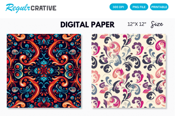 Download Seamless Pattern Digital Paper - Seamless pattern Collection