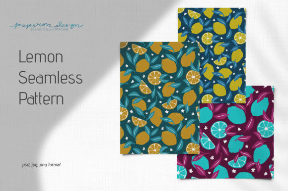 Download Lemon Seamless Pattern - Seamless pattern Collection
