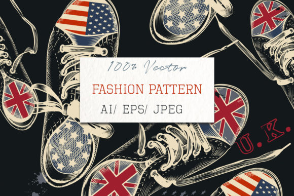 Download Fashion Seamless Pattern Sports Boots - Seamless pattern Collection