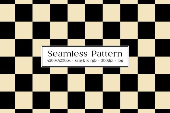 Download Black &amp; Cream Checkered Seamless Pattern - Seamless pattern Collection