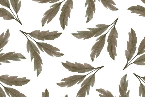 Download Brown Leaves Pattern for Fabric Design - Leaves Collection