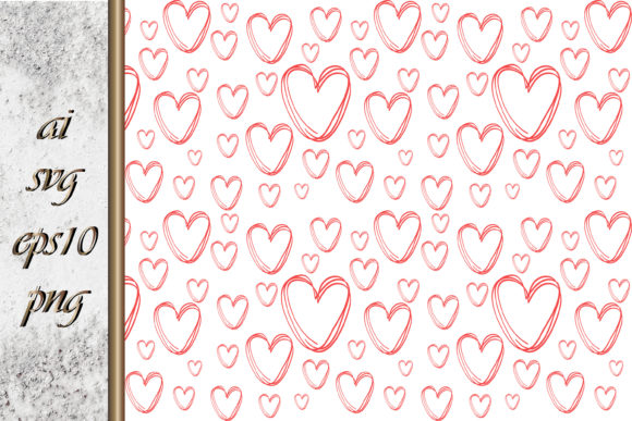 Download Heart Seamless Pattern Valentines Day - Seamless pattern Collection