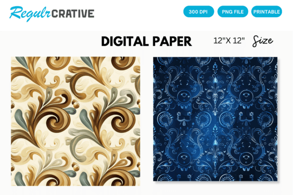 Download Seamless Pattern Digital Paper - Seamless pattern Collection