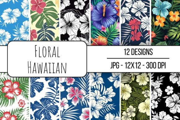 Download Floral Hawaiian Seamless Pattern - Seamless pattern Collection