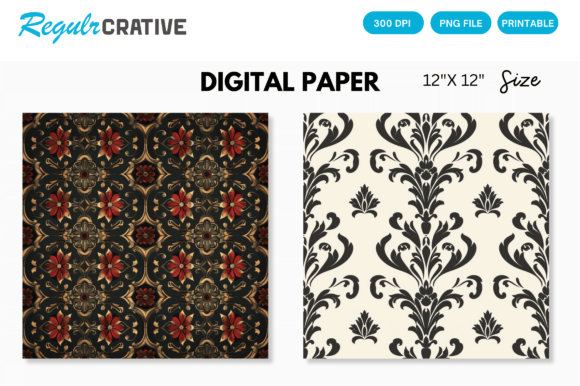 Download Seamless Pattern Digital Paper - Seamless pattern Collection