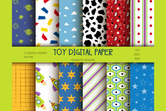 Download Toy Seamless Patterns, Scrapbook Papers - Seamless pattern Collection