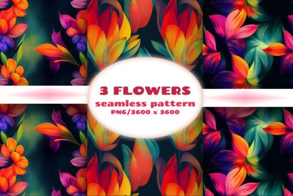 Download Seamless Patterns with Flowers - Seamless pattern Collection