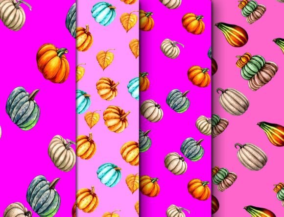 Download Pumpkin Seamless Patterns Fabric Design - Seamless pattern Collection