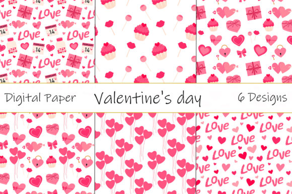 Download Seamless Pattern Valentine's Day Hearts - Seamless pattern Collection