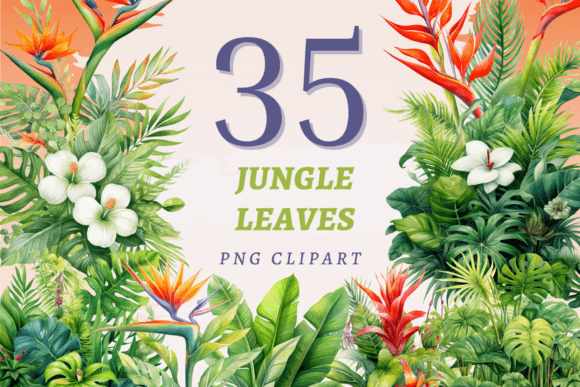 Download Jungle Leaves PNG Bundle - Leaves Collection