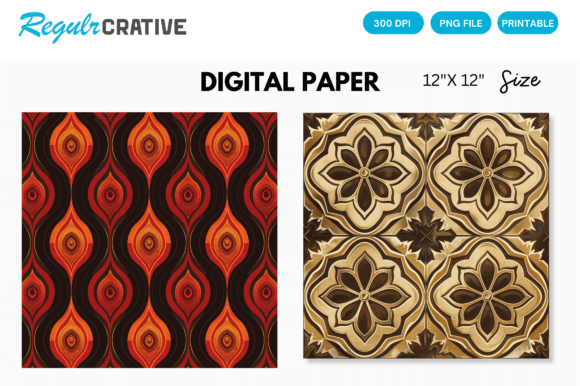Download Seamless Pattern Digital Paper - Seamless pattern Collection