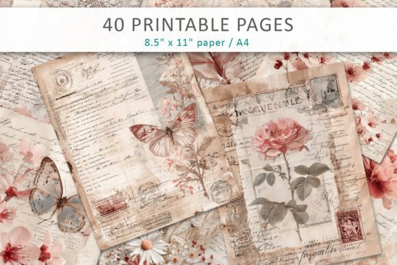 Download Shabby Chic Junk Journal Pages - Shabby Collection