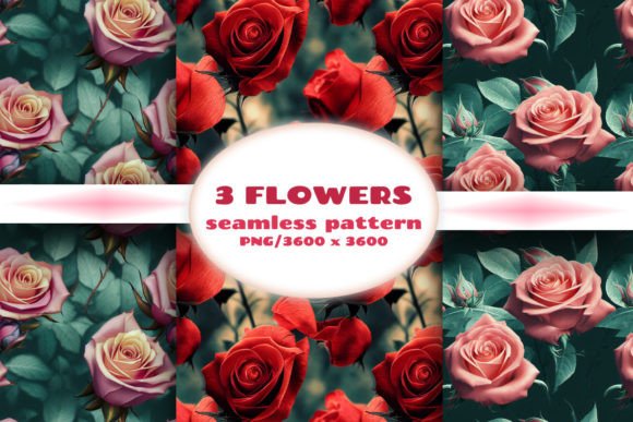 Download Seamless Patterns with Flowers - Seamless pattern Collection